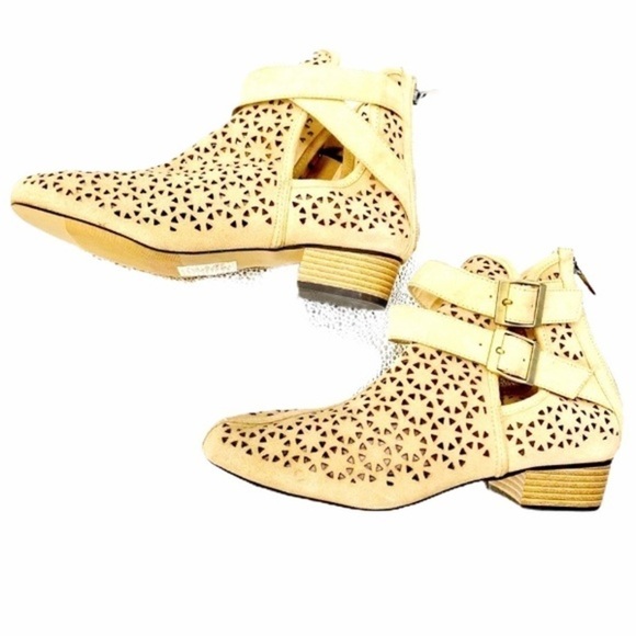 Mark New Laser Cut Out Ankle Boots SZ 10 - Picture 6 of 14